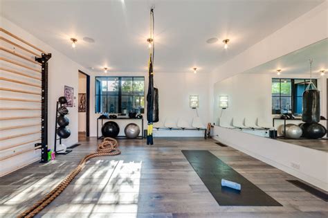 Malibu Colony Modern Contemporary Home Gym Los Angeles By Joel