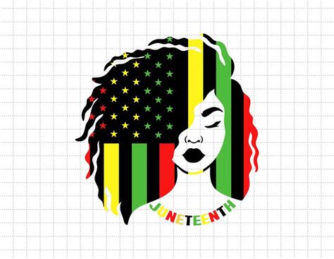 Juneteenth Afro Girl Svg Juneteenth Freedom Day Blm Svg Africa