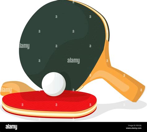 Ping Pong Paddle Vector Vectors High Resolution Stock Photography And