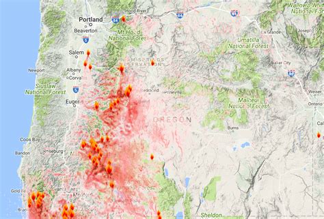 Oregon Smoke Information Oregon State Smoke Forecast For Friday Aug