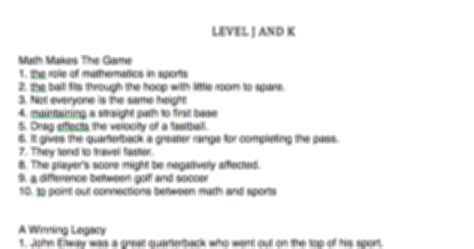 Home Reading Plus Answers