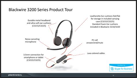 Plantronics Blackwire C3225 Binaural Standard Usb