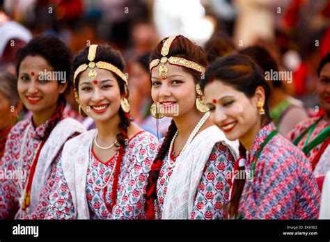 Pokhara, Nepal. 11th Apr, 2015. Nepali women attend the celebration of ...