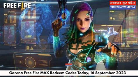 Garena Free Fire Max Redeem Codes Today September