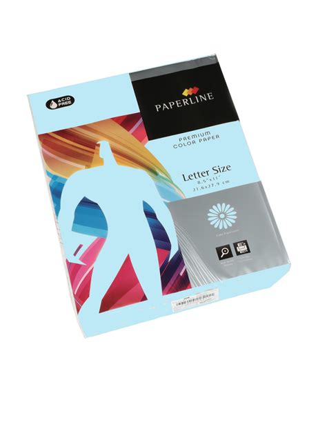 Resma Papel Fotocopia Carta 500hjs Color Celeste Spectra Comercial Moca