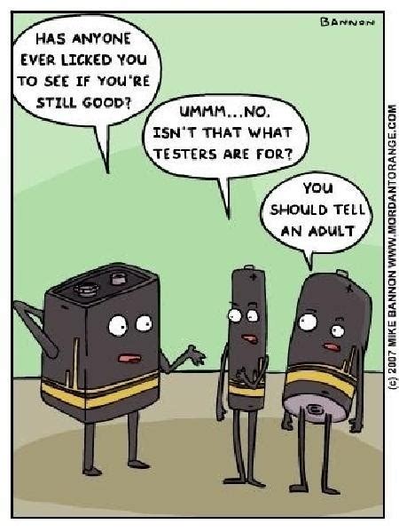 Battery Testing Haha Funny Funny Pictures Funny