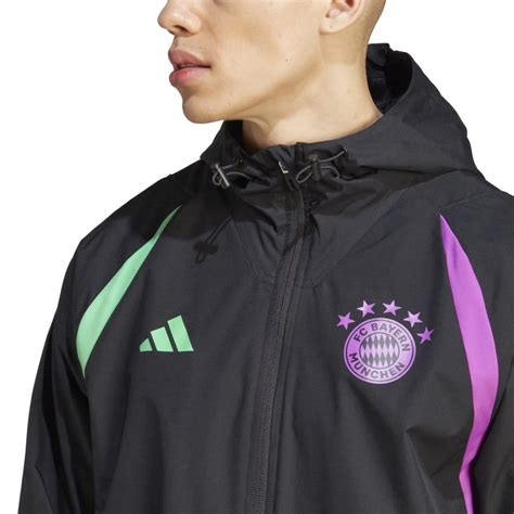 Kurtka Z Kapturem Adidas FCB AW JK 11teamsports Pl