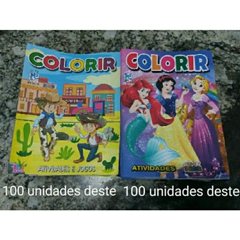 Kit Revistas De Passa Tempo Revistas De Colorir Infantil