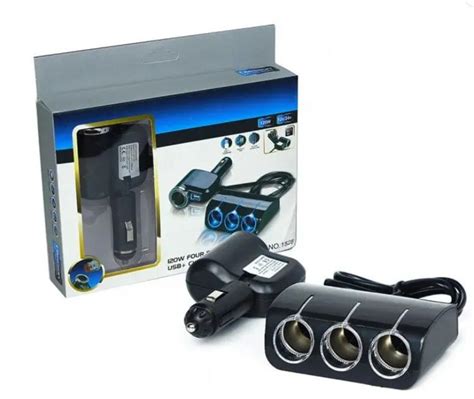 Разветвитель прикуривателя 1 USB 4 разъема 12-24V (NO 1528) купить по ...
