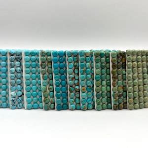 6mm ROUND Kingman Turquoise Calibrated Cabochons Sold Individually Sold