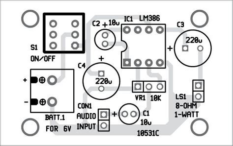 LM386 Based Audio Amplifier Full Project With Circuit