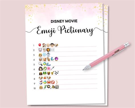 Free Printable Disney Movie Emoji Pictionary Quiz Emoji Quiz Guess The Autosectioner