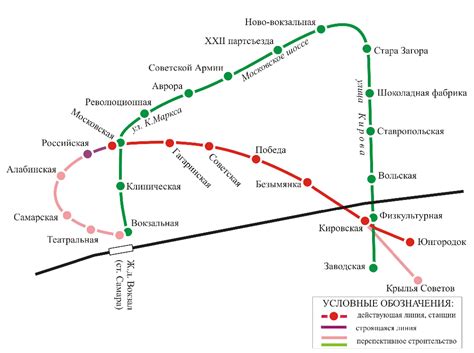 Карта метро г. Самара