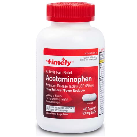 Time Cap Labs Inc Timely Acetaminophen 650 Mg 400