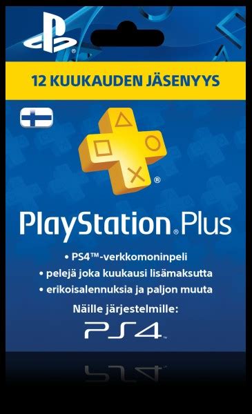 Playstation Plus Kortti Kk Email Ilmainen Toimitus E