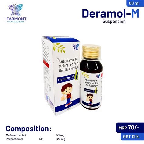 Mefenamic Acid And Paracetamol Suspension 250 Mg At Rs 70 Bottle In