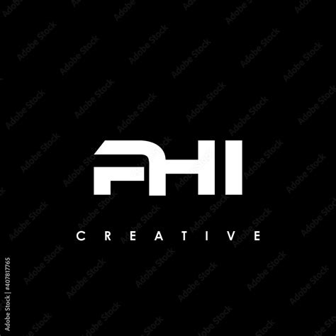 PHI Letter Initial Logo Design Template Vector Illustration Stock ...