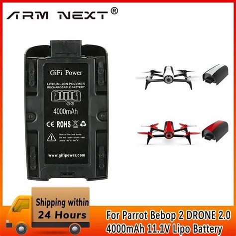 4000mah 11 1v High Rechargeable Batter Pack For Parrot Bebop 2 Drone