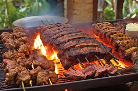 Premium Photo Traditional Brazilian Barbecue