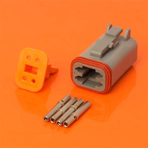 Deutsch DT Series 4 Way Plug Connector Kit DT06 4S 3 Way Components