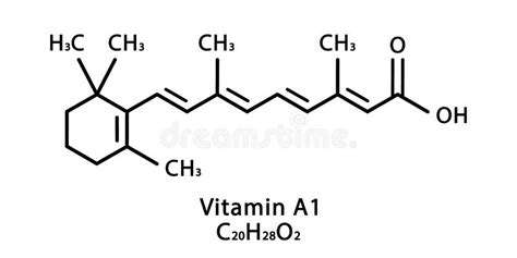 Vitamin A1 Retinoic Acid Molecular Structure Vitamin A1 Retinol