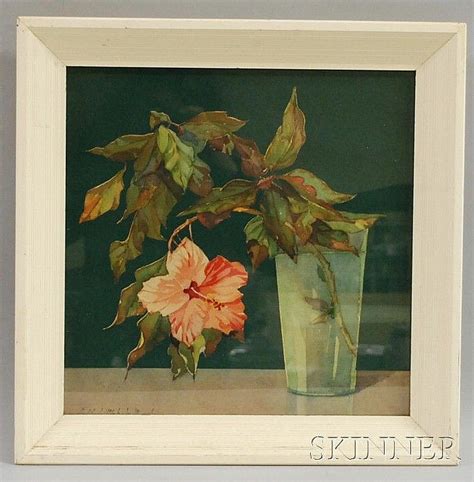 Sold Price Framed Still Life Glass With Flowers Print After Nelly