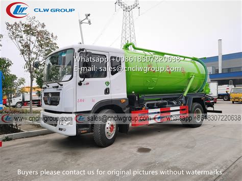 Good Quality Dongfeng Cummins Hp M Vacuum Sewage Tanker Septic