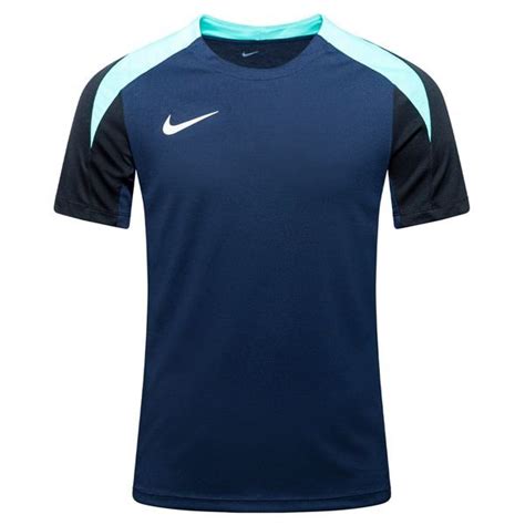 Nike Trenings T Skjorte Dri FIT Strike 24 Navy Turkis Hvit