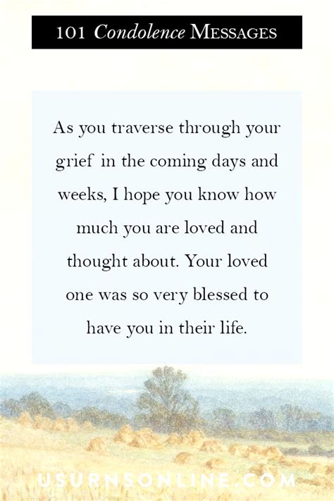 Comforting Words For Loss Of Loved One