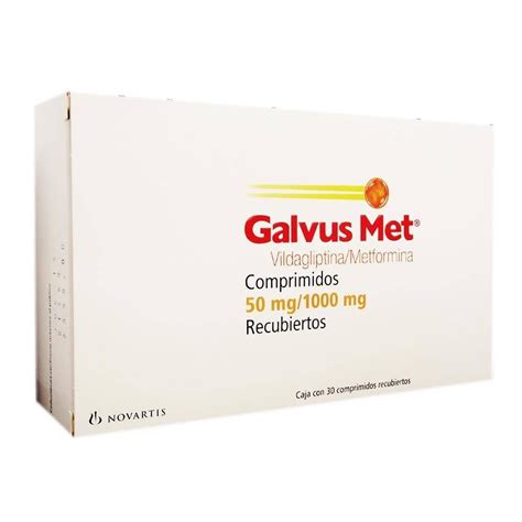 Galvus Met 50 Mg 1000 Mg 30 Comprimidos Recubiertos Walmart