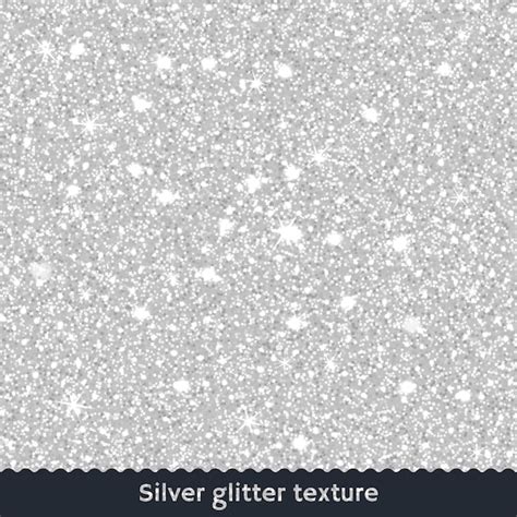 Premium Vector Silver Glitter Texture Background