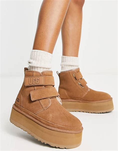 Ugg Neumel Stivali Color Castagna Con Suola Platform Asos