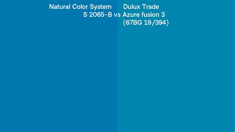 Natural Color System S B Vs Dulux Trade Azure Fusion Bg