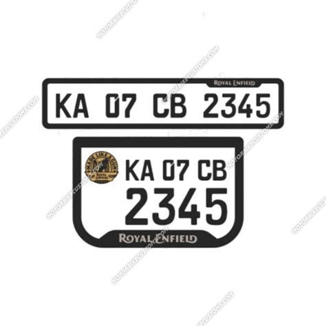 Royal Enfield Bullet Number Plate Design Motorbikecustoms Check Now