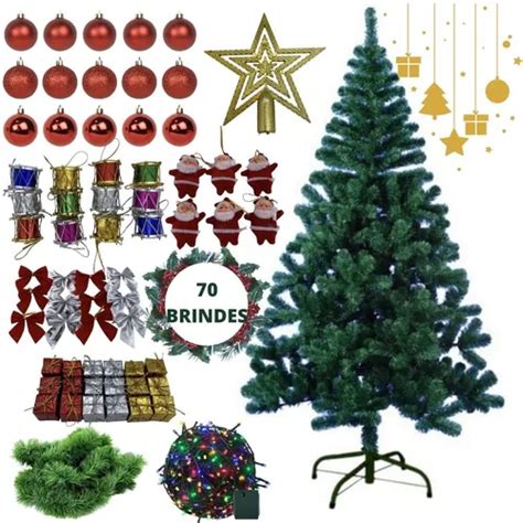 Arvore Natal Grande Decorada Completa Cm Pisca Luxo Frete Gr Tis