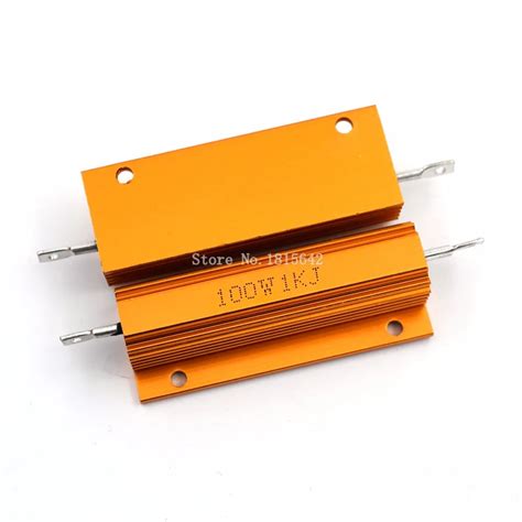 Rx24 100w 1kr 1krj 1kj Metal Shell Aluminium Gold Resistor Power