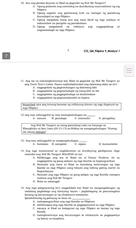 10 Ano Ang Pinaka Layunin Ni Rizal Sa Studyx