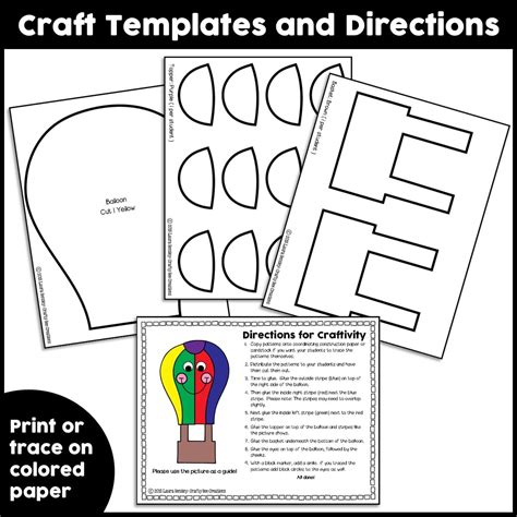 Hot Air Balloon Craft Activity Crafty Bee Creations