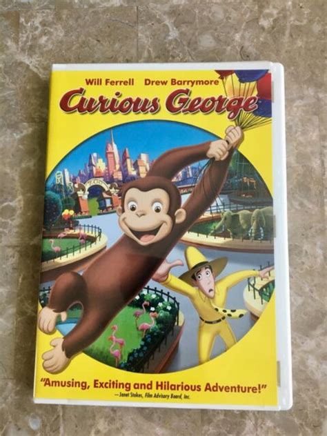 Curious George Dvd 2006 Full Frame With Will Ferrell And Drew