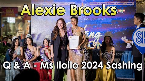 Iloilo City Alexie Brooks Answers Questions At Miss Iloilo 2024