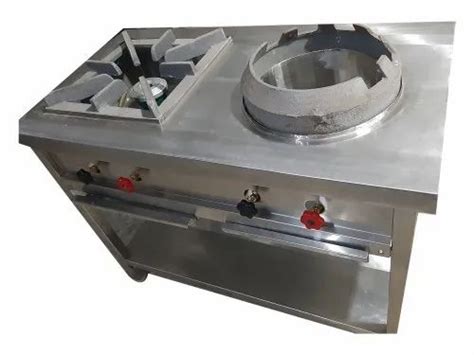 2 LPG SS Chinese Two Burner Cooking Range For Restaurant At Rs 14000