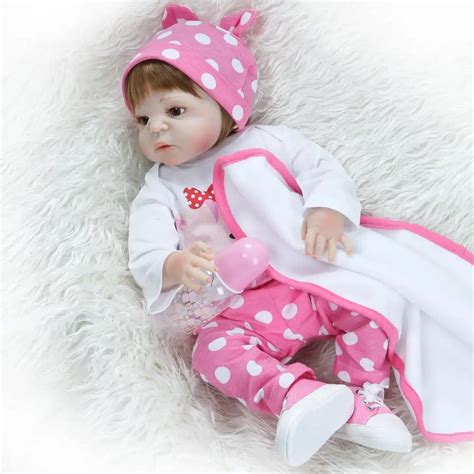 NPK Realistic 57cm Full Silicone Baby Reborn Doll Girl Vinyl Look Real