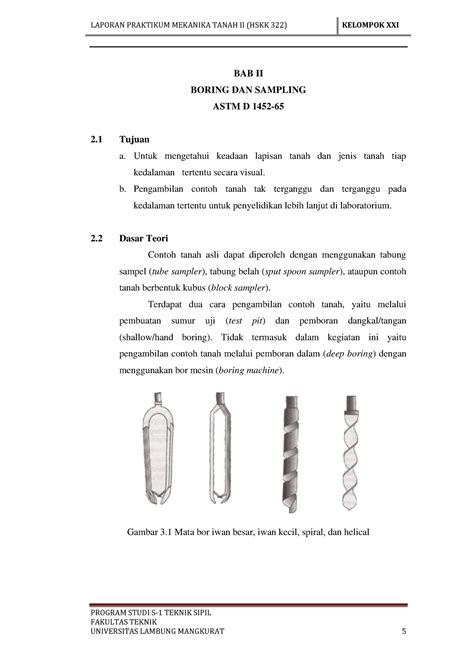 Praktikum Mekanika Tanah II Bab 2 PROGRAM STUDI S 1 TEKNIK SIPIL