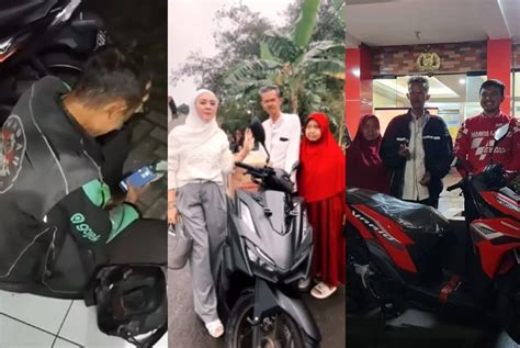 VIRAL Kisah Driver Ojol Motornya Hilang Saat Salat Isya Kini Dapat 2