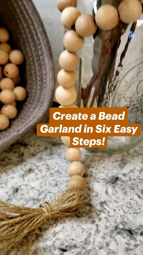 Diy Wood Bead Garland Artofit