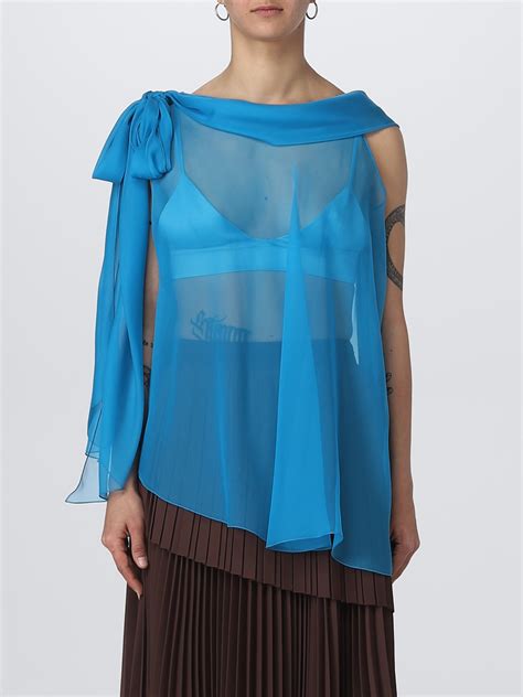 Alberta Ferretti Top Woman Turquoise Alberta Ferretti Shirt