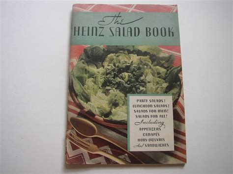 1930 The Heinz Salad Book Vintage Cookbook By H J Heinz Etsy Vintage Cookbooks Cookbook