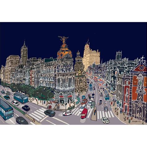 Alcalá Gran Vía Jorge Arranz dibujante de la ciudad de Madrid