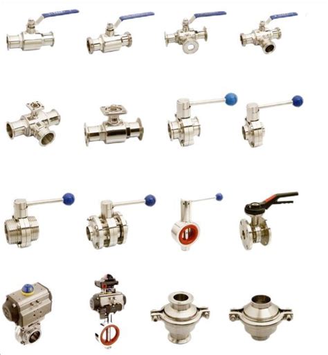 Sanitary Stainless Steel Manual Electric Pneumatic Tri Clamped 2 Way 3