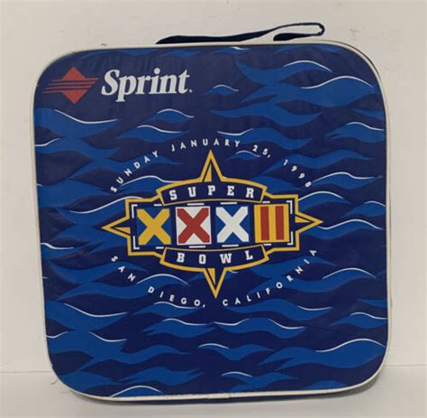 Super Bowl Xxxii Seat Cushion Denver Broncos Green Bay Packers